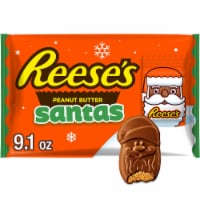 REESE'S Milk Chocolate Peanut Butter Creme Santas Christmas Candy Bag Perspective: Main