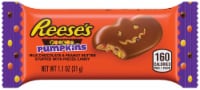 REESE'S Halloween Milk Chocolate Peanut Butter Pumpkin Stuffed With REESE'S PIECES Candy Bar Perspective: Main