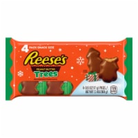 REESE'S Milk Chocolate Peanut Butter Trees Snack Size Candy Christmas Packs Perspective: Main