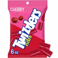 TWIZZLERS NIBS Cherry Flavored Chewy Candy Bag