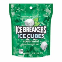 ICE BREAKERS Ice Cubes Spearmint Sugar Free Chewing Gum Pouch Perspective: Main