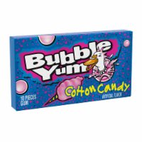 BUBBLE YUM Cotton Candy Bubble Gum Pack, 10 pieces / 2.82 oz