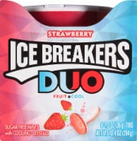 Ice Breakers Duo Strawberry + Cool Sugar Free Mints Tins Case Sale Perspective: Main