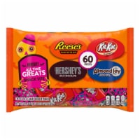 HERSHEY'S REESE'S ALMOND JOY and KIT KAT® Assorted Chocolate Halloween Candy Snack Size Bag Perspective: Main