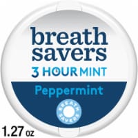 BREATH SAVERS Peppermint Flavored Sugar Free Breath Mints Tin Perspective: Main