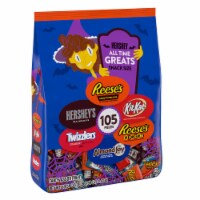 Hershey Assorted Chocolate Peanut Butter Fruit Flavored Snack Size Candy Halloween Perspective: Main