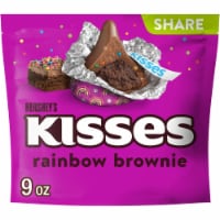 HERSHEY'S KISSES Rainbow Brownie Flavored Candy Share Pack Perspective: Main