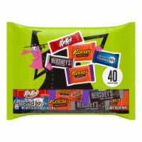 Hershey Assorted Chocolate Flavored Snack Size Halloween Candy Bag Perspective: Main