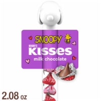 HERSHEY'S KISSES Milk Chocolate Snoopy™ and Friends Valentine Candy Plastic Cane Perspective: Main