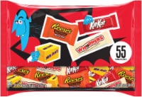 Hershey's Reeses Kit Kat Milk Duds and Whoppers Assorted Chocolate Halloween Candy Snack Size Bag Perspective: Main