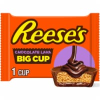 REESE'S Big Cup Chocolate Lava Milk Chocolate Peanut Butter Cups Candy Pack Perspective: Main
