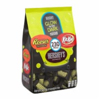 Hershey's Glow In The Dark Miniature Wrappers Milk Chocolate Candy Assortment Perspective: Main