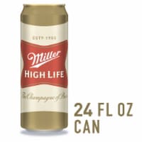 Miller High Life American Lager Beer Single Can