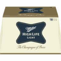Miller High Life Light Lager Beer 18 Bottles Perspective: Main