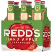 Redd's® Hard Apple Strawberry Ale Beer Perspective: Main