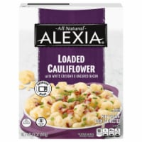 Alexia Loaded Cauliflower With White Cheddar And Bacon Frozen Cauliflower Side Perspective: Main