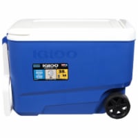 Igloo® 38 Quart Wheelie Cooler - Blue Perspective: Main