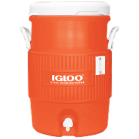 Igloo Seat Top Cooler with Spigot - Orange Perspective: Main
