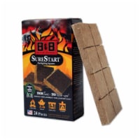 B&B Surestart Firelighting Squares 8076294 Charcoal Sure Start Grill Fire Starter, Pack of 12