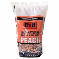B & B Charcoal 8069213 180 cu in. All Natural Peach Wood Smoking Chips