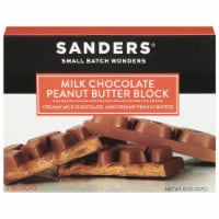 Sanders® Milk Chocolate Peanut Butter Block Perspective: Main
