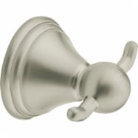 Moen Brushed Nickel Double Robe Hook DN8403BN