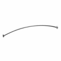 Moen Adjustable Curved Shower Rod 72 in. L Chrome - Total Qty: 1