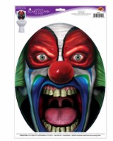 Beistle Halloween Party Decoration Under The Lid Scary Clown Peel 'N Place - 12 Pack (1/Sh)