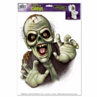 Beistle Modern Halloween Under The Lid Ghoul Peel 'N Place Party Decorations - 12Pack (1/Sh)
