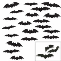 Beistle Halloween Decorative Scary Bat Silhouettes - 12 Pack (20/Pkg)