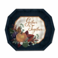 Beistle 90026 6.25 x 7.5 in. Fall Thanksgiving Dessert Plate