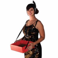 Beistle 59891 Cigarette Girl Party Tray - 4 x 11 x 13 in. - Pack of 12