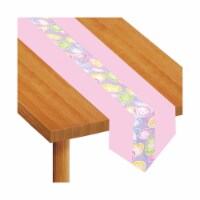 Beistle 12 x 6' Easter Eggs Table Runner; Pink 2/Pack 40185