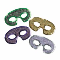 Beistle - - Sequin-Lame Half Masks- Pack of 12