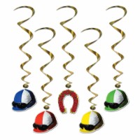 Beistle Co Jockey Helmet Derby Day Whirls Perspective: Main