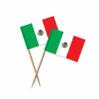 Beistle Co® Cinco de Mayo Mexican Flag Picks Perspective: Main