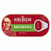 King Oscar® Flat Anchovies in Olive Oil Perspective: Main