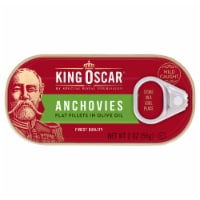 King Oscar Flat Anchovies in Olive Oil