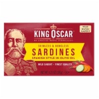 King Oscar Sardines Skinless/Boneless in Olive Oil Spanish Style 4.23 ounces Perspective: Main