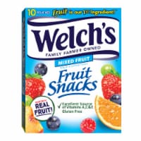 Welch's Mixed Fruit Fruit Snacks 0.8oz Pouches 10ct Box Perspective: Main