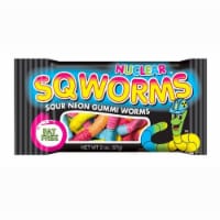 Nuclear™ Sqworms Sour Neon Gummi Worms Perspective: Main