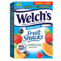 Welch's Mixed Fruit Fruit Snacks 0.8oz Pouches - 40ct Box Perspective: Main