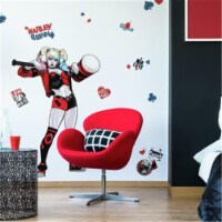 RoomMates RMK4300GM Harley Quinn Peel & Stick Giant Wall Decals - Red, Black & White