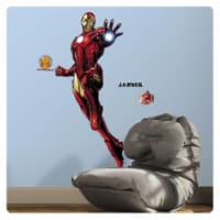 Roommates RMK3172GM Iron Man Peel and Stick Giant Wall Decals with Glow