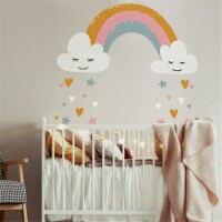 Roommates RMK4664TBM Rainbow & Hearts Peel & Stick Giant Wall Decals 47