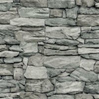 Roommates Stone Peel & Stick Wallpaper Grey