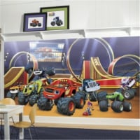 RoomMates JL1373M Blaze Xl Chair Rail Prepasted Mural 6 x 10.5 ft. Ultra - Strippable