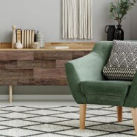 RoomMates RMK4043GM Barn Wood Plank Peel & Stick Giant Wall Decals - Brown