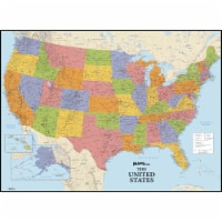 RoomMates Decor Dry Erase US Map Peel and Stick Giant Wall Decal