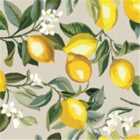 Roommates RMK11681WP Lemon Zest Peel & Stick Wallpaper, Beige